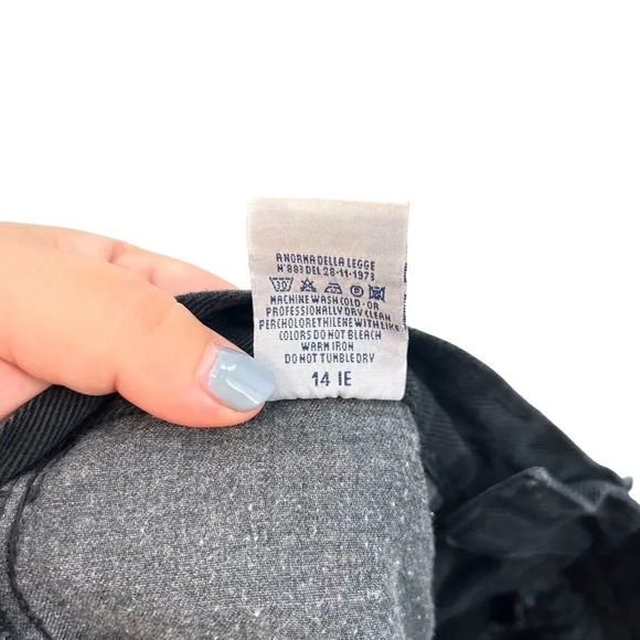 Dolce & Gabbana Vintage Jeans Black Denim Straight Leg Baggy Size 27 - Picture 13 of 14